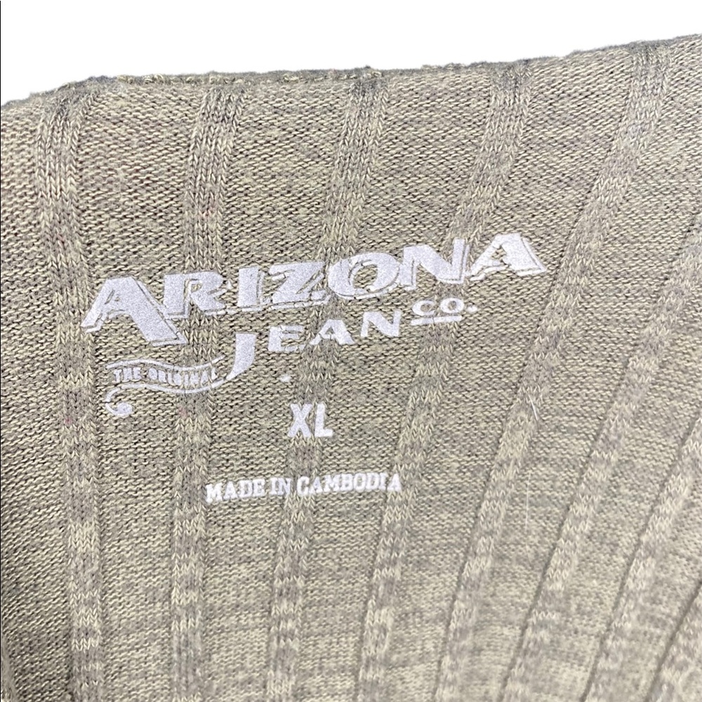 Arizona Jeans Co. Green Ribbed High Neck Flowy Top - Picture 3 of 3